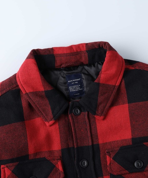 BACK NUMBER(バックナンバー)の「【BACK NUMBER】【エクストラサーモ】中綿CPOジャケット(ブルゾン・メンズ・ブラック×グレー/ブラック×ブルー/ブラック×レッド・XL/M/L)」の4枚目の写真