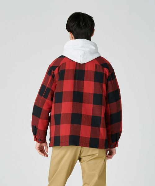 BACK NUMBER(バックナンバー)の「【BACK NUMBER】【エクストラサーモ】中綿CPOジャケット(ブルゾン・メンズ・ブラック×グレー/ブラック×ブルー/ブラック×レッド・XL/M/L)」の14枚目の写真