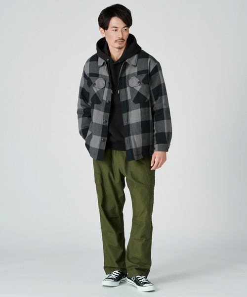BACK NUMBER(バックナンバー)の「【BACK NUMBER】【エクストラサーモ】中綿CPOジャケット(ブルゾン・メンズ・ブラック×グレー/ブラック×ブルー/ブラック×レッド・XL/M/L)」の9枚目の写真
