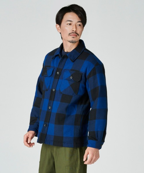 BACK NUMBER(バックナンバー)の「【BACK NUMBER】【エクストラサーモ】中綿CPOジャケット(ブルゾン・メンズ・ブラック×グレー/ブラック×ブルー/ブラック×レッド・XL/M/L)」の16枚目の写真
