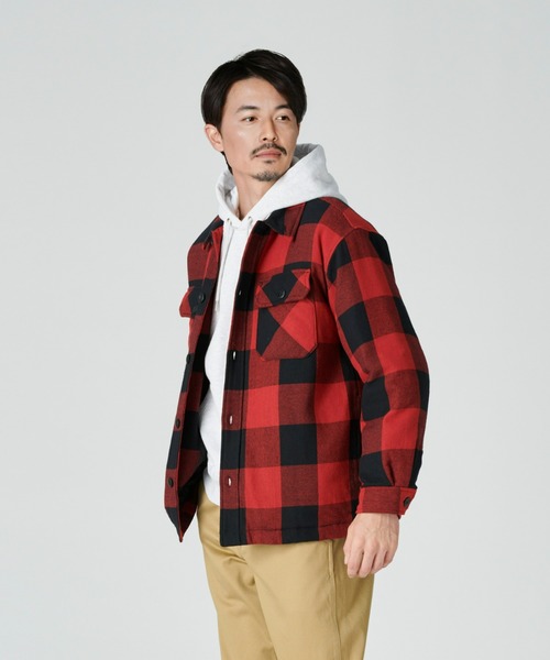 BACK NUMBER(バックナンバー)の「【BACK NUMBER】【エクストラサーモ】中綿CPOジャケット(ブルゾン・メンズ・ブラック×グレー/ブラック×ブルー/ブラック×レッド・XL/M/L)」の13枚目の写真