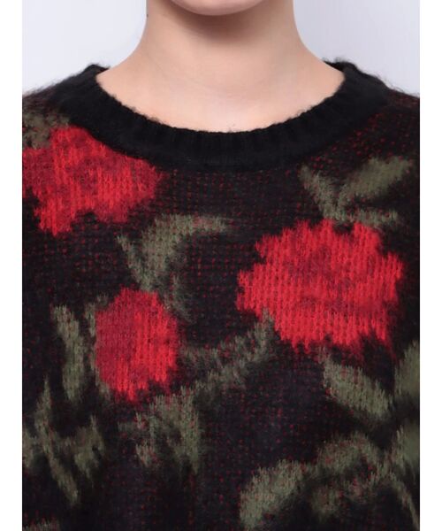 jouetie（ジュエティ）の「ジャカードパターンニット（ニット/セーター・レディース・アイボリー/ブルー/ピンク/ブラック・MEDIUM）」の15枚目の写真