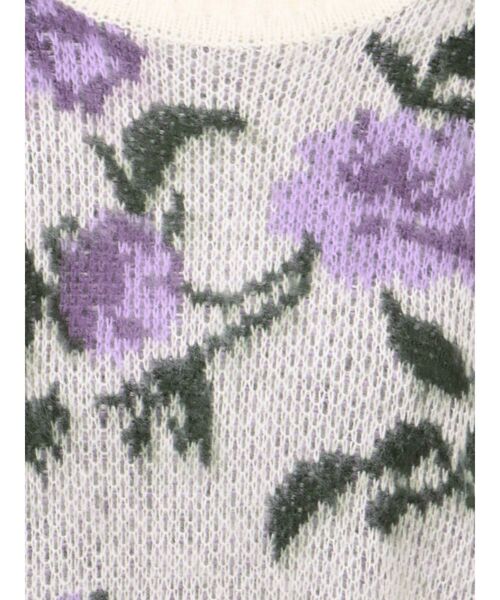 jouetie（ジュエティ）の「ジャカードパターンニット（ニット/セーター・レディース・アイボリー/ブルー/ピンク/ブラック・MEDIUM）」の11枚目の写真