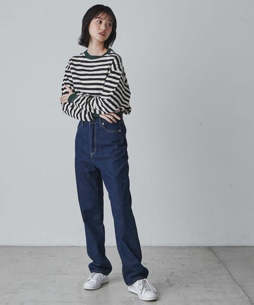 THE STANDARD(ザスタンダード)の「WEGO/ボーダーロンTEE(Tシャツ/カットソー・メンズ・ホワイト系その他5/ベージュ系その他5・LARGE/MEDIUM)」の9枚目の写真