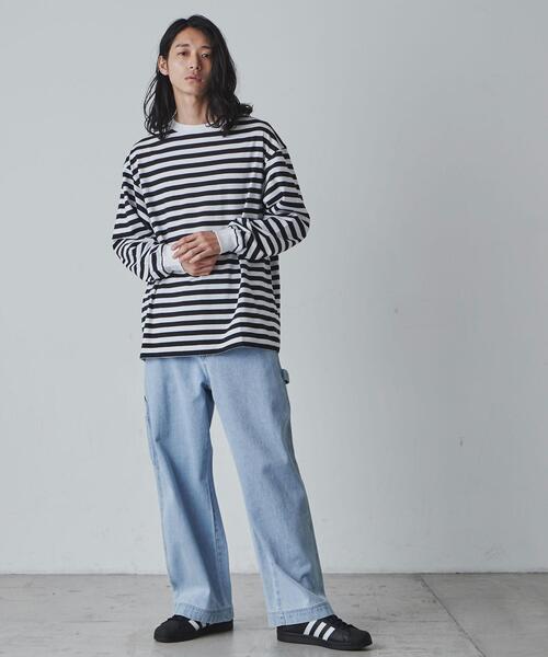 THE STANDARD(ザスタンダード)の「WEGO/ボーダーロンTEE(Tシャツ/カットソー・メンズ・ホワイト系その他5/ベージュ系その他5・LARGE/MEDIUM)」の6枚目の写真