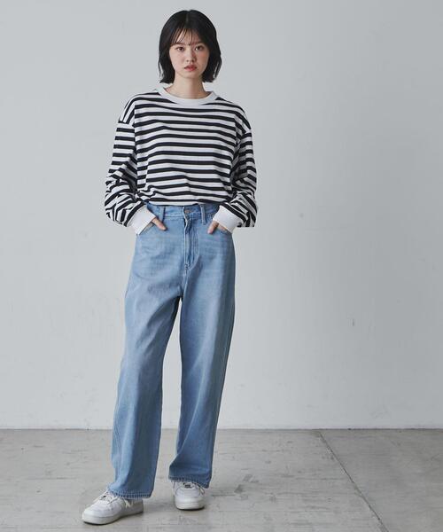 THE STANDARD(ザスタンダード)の「WEGO/ボーダーロンTEE(Tシャツ/カットソー・メンズ・ホワイト系その他5/ベージュ系その他5・LARGE/MEDIUM)」の7枚目の写真