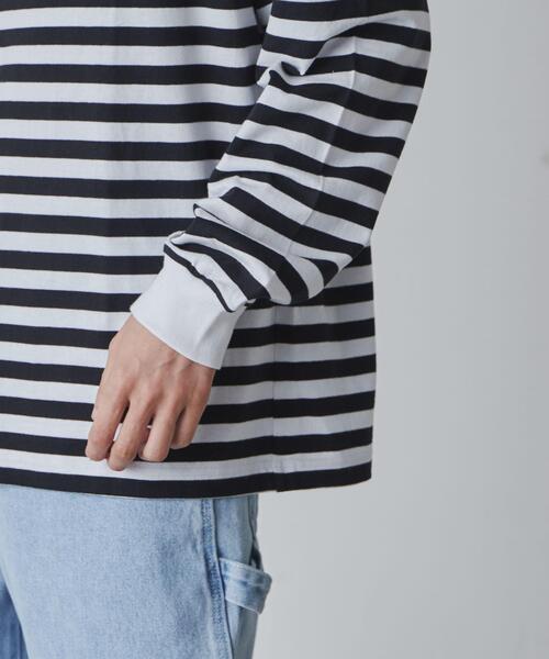 THE STANDARD(ザスタンダード)の「WEGO/ボーダーロンTEE(Tシャツ/カットソー・メンズ・ホワイト系その他5/ベージュ系その他5・LARGE/MEDIUM)」の11枚目の写真