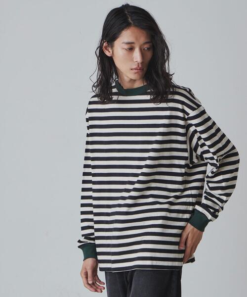 THE STANDARD(ザスタンダード)の「WEGO/ボーダーロンTEE(Tシャツ/カットソー・メンズ・ホワイト系その他5/ベージュ系その他5・LARGE/MEDIUM)」の21枚目の写真