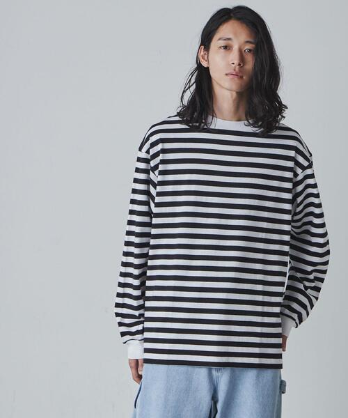 THE STANDARD(ザスタンダード)の「WEGO/ボーダーロンTEE(Tシャツ/カットソー・メンズ・ホワイト系その他5/ベージュ系その他5・LARGE/MEDIUM)」の14枚目の写真