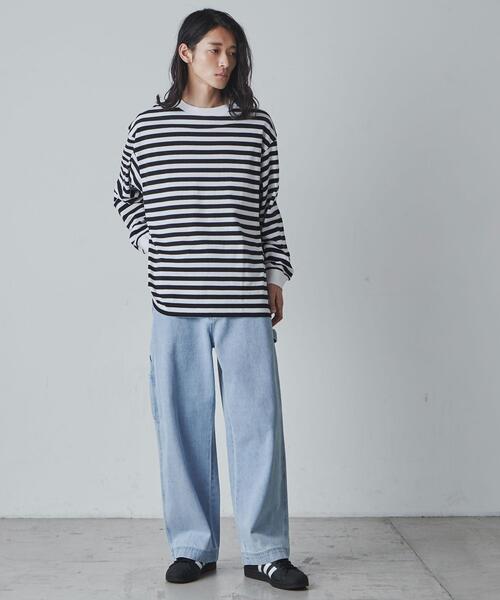 THE STANDARD(ザスタンダード)の「WEGO/ボーダーロンTEE(Tシャツ/カットソー・メンズ・ホワイト系その他5/ベージュ系その他5・LARGE/MEDIUM)」の17枚目の写真