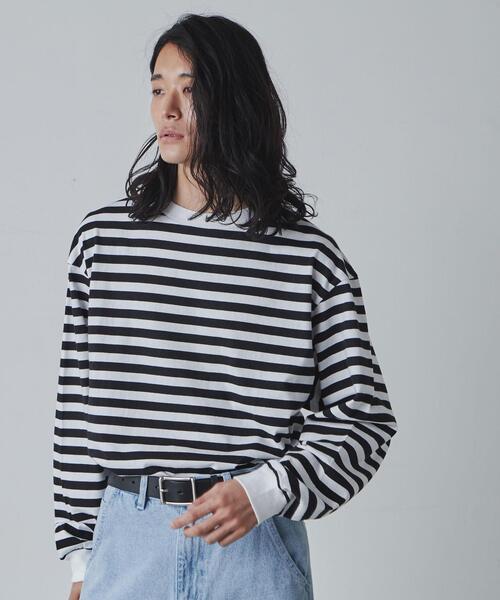 THE STANDARD(ザスタンダード)の「WEGO/ボーダーロンTEE(Tシャツ/カットソー・メンズ・ホワイト系その他5/ベージュ系その他5・LARGE/MEDIUM)」の16枚目の写真