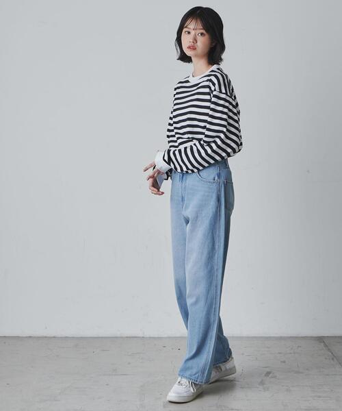 THE STANDARD(ザスタンダード)の「WEGO/ボーダーロンTEE(Tシャツ/カットソー・メンズ・ホワイト系その他5/ベージュ系その他5・LARGE/MEDIUM)」の20枚目の写真