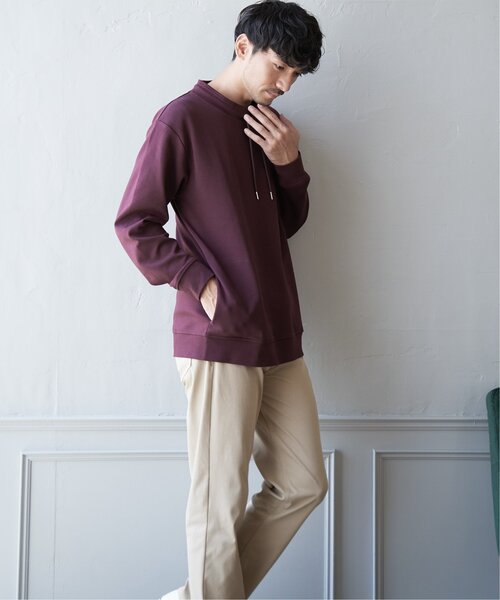 ikka(イッカ)の「【抗菌防臭】セイケツダンボールルーイカラー(スウェット・メンズ・グレー/ネイビー/ワイン/グリーン/オフホワイト・M/XL/L/S)」の11枚目の写真