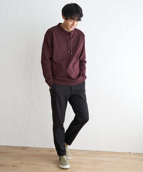 ikka(イッカ)の「【抗菌防臭】セイケツダンボールルーイカラー(スウェット・メンズ・グレー/ネイビー/ワイン/グリーン/オフホワイト・M/XL/L/S)」の14枚目の写真
