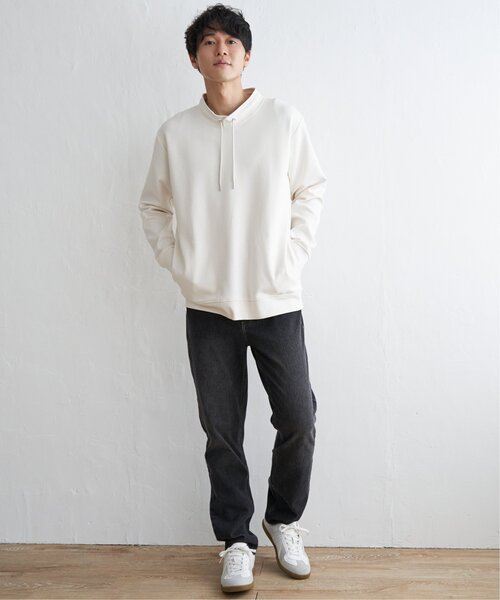 ikka(イッカ)の「【抗菌防臭】セイケツダンボールルーイカラー(スウェット・メンズ・グレー/ネイビー/ワイン/グリーン/オフホワイト・M/XL/L/S)」の15枚目の写真