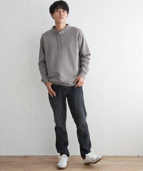 ikka(イッカ)の「【抗菌防臭】セイケツダンボールルーイカラー(スウェット・メンズ・グレー/ネイビー/ワイン/グリーン/オフホワイト・M/XL/L/S)」の17枚目の写真