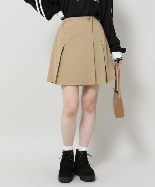 3.3 Field Trip (3.3フィールドトリップ)の「3.3 Field Trip/ボタンラップスカート 2978700(スカート・レディース・ブラック/チャコール/ブラウン系その他・FREE)」の4枚目の写真