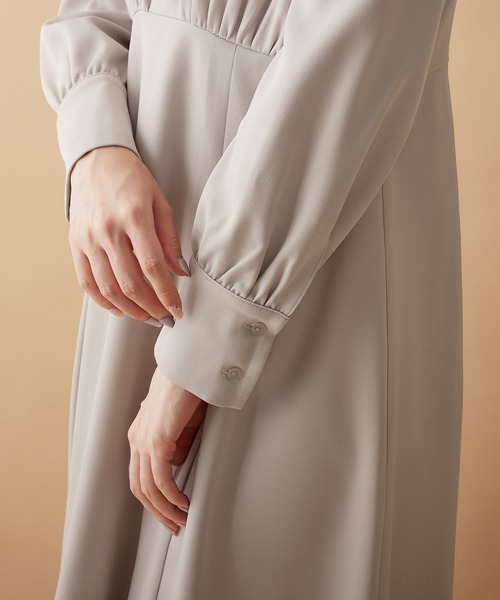 【セール】レース衿付フレアーワンピース（ワンピース）｜alotta（アロッタ）