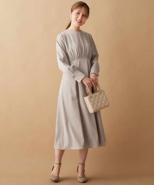 【セール】レース衿付フレアーワンピース（ワンピース）｜alotta（アロッタ）