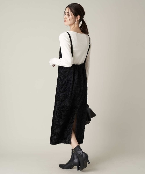 a.v.v（アーヴェヴェ）の「ポインテッドトゥストレッチブーツ（その他シューズ・レディース・ベージュ/ブラック・24.5/23.5/22.5）」の9枚目の写真