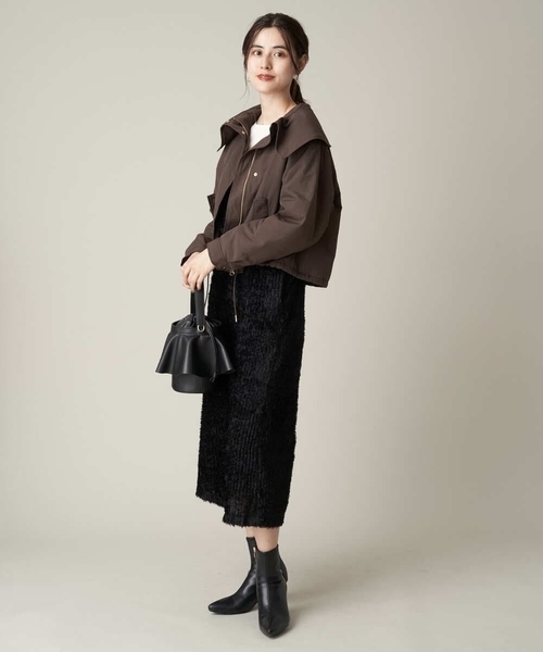 a.v.v（アーヴェヴェ）の「ポインテッドトゥストレッチブーツ（その他シューズ・レディース・ベージュ/ブラック・24.5/23.5/22.5）」の10枚目の写真