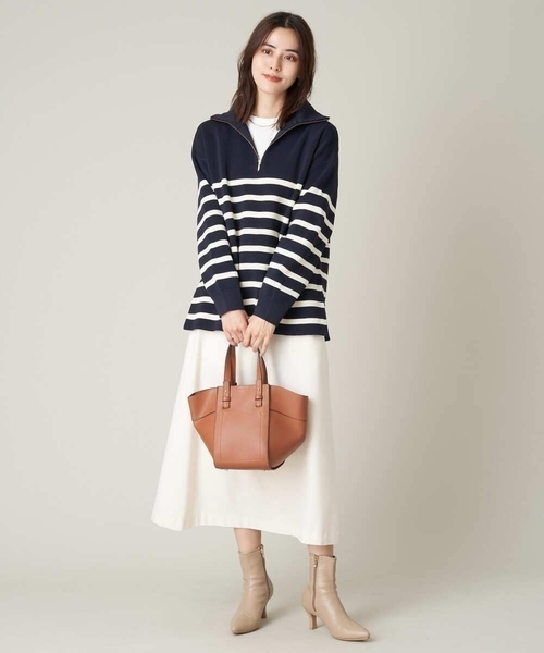 a.v.v（アーヴェヴェ）の「ポインテッドトゥストレッチブーツ（その他シューズ・レディース・ベージュ/ブラック・24.5/23.5/22.5）」の13枚目の写真