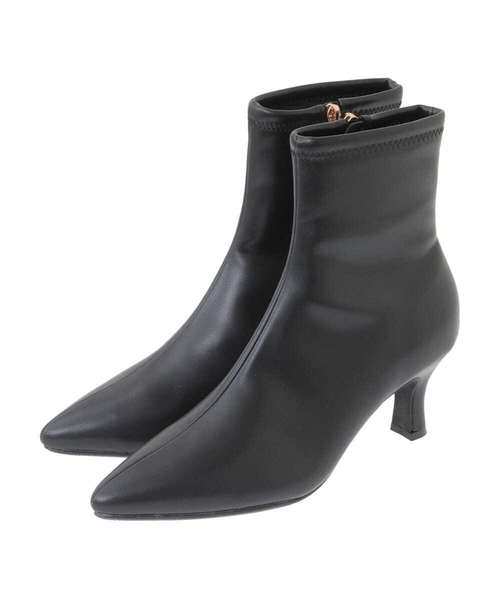 a.v.v（アーヴェヴェ）の「ポインテッドトゥストレッチブーツ（その他シューズ・レディース・ベージュ/ブラック・24.5/23.5/22.5）」の15枚目の写真