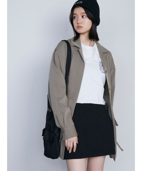 EMODA（エモダ）の「テックナイロンバッグ（ハンドバッグ・レディース・グレー/ブラック・FREE）」の6枚目の写真