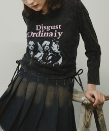 サイドギャザーロングスリーブT