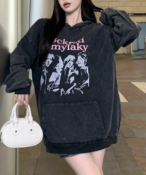 ROOPTOKYO（ループトウキョウ）の「サイドギャザーロングスリーブT（Tシャツ/カットソー・レディース・グレー・FREE）」の2枚目の写真