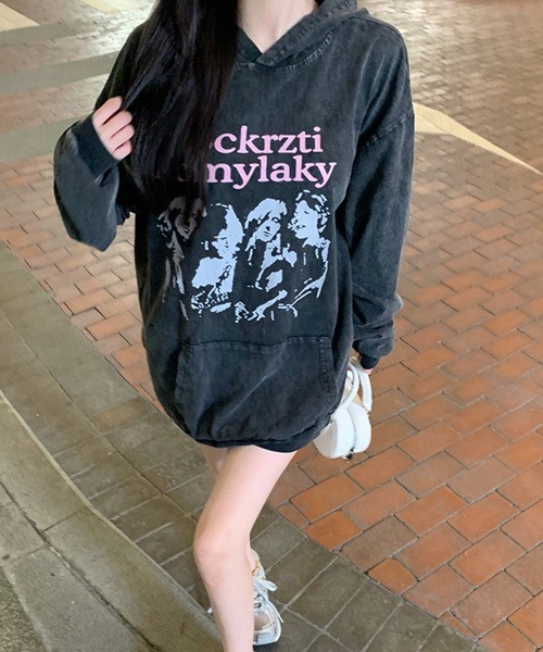 ROOPTOKYO（ループトウキョウ）の「サイドギャザーロングスリーブT（Tシャツ/カットソー・レディース・グレー・FREE）」の8枚目の写真