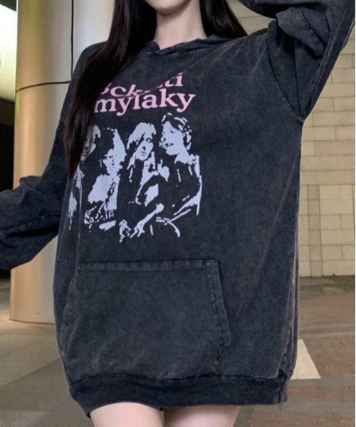 ROOPTOKYO（ループトウキョウ）の「サイドギャザーロングスリーブT（Tシャツ/カットソー・レディース・グレー・FREE）」の6枚目の写真