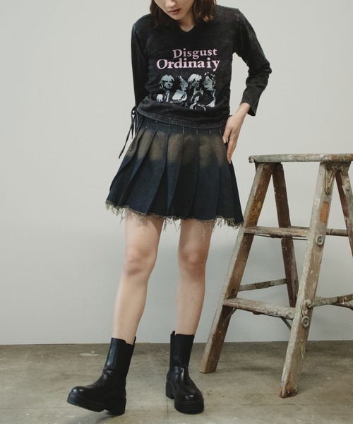 ROOPTOKYO（ループトウキョウ）の「サイドギャザーロングスリーブT（Tシャツ/カットソー・レディース・グレー・FREE）」の16枚目の写真