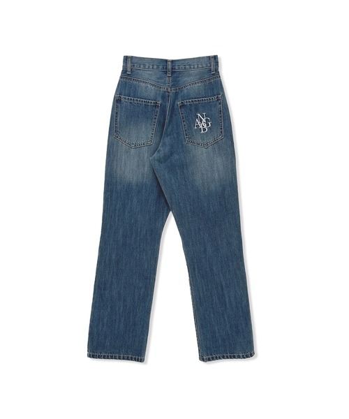 ANDGEEBEE(アンジービー)の「ビジューストレートデニム(デニムパンツ・レディース・ブラック/ブルー・MEDIUM/SMALL)」の8枚目の写真