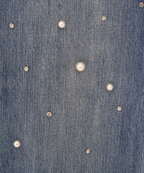 ANDGEEBEE(アンジービー)の「ビジューストレートデニム(デニムパンツ・レディース・ブラック/ブルー・MEDIUM/SMALL)」の10枚目の写真