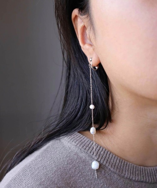 KAM.accessory/淡水パールロングイヤリング/サージカルステンレス316（イヤリング）｜CERCA（チェルカ） 7,072円