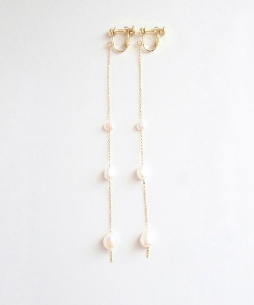 CERCA(チェルカ)の「KAM.accessory/淡水パールロングイヤリング/サージカルステンレス316(イヤリング・レディース・B/A・FREE)」の1枚目の写真