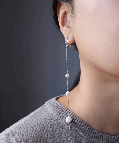 CERCA(チェルカ)の「KAM.accessory/淡水パールロングイヤリング/サージカルステンレス316(イヤリング・レディース・B/A・FREE)」の8枚目の写真
