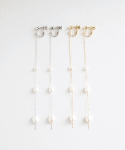 CERCA(チェルカ)の「KAM.accessory/淡水パールロングイヤリング/サージカルステンレス316(イヤリング・レディース・B/A・FREE)」の11枚目の写真