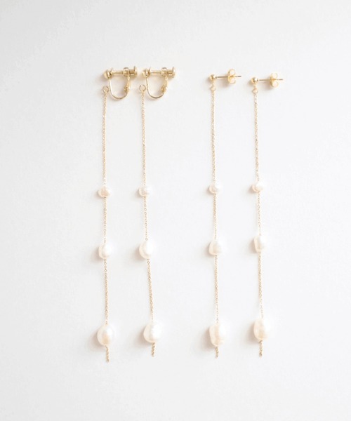 CERCA(チェルカ)の「KAM.accessory/淡水パールロングイヤリング/サージカルステンレス316(イヤリング・レディース・B/A・FREE)」の14枚目の写真