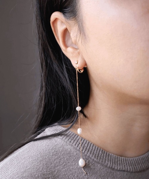 CERCA(チェルカ)の「KAM.accessory/淡水パールロングイヤリング/サージカルステンレス316(イヤリング・レディース・B/A・FREE)」の15枚目の写真