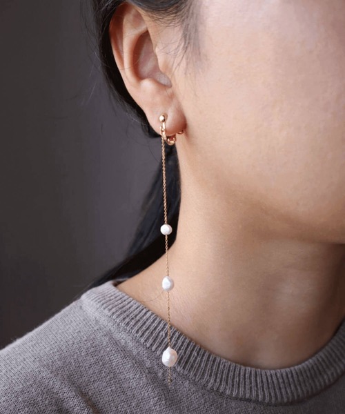 CERCA(チェルカ)の「KAM.accessory/淡水パールロングイヤリング/サージカルステンレス316(イヤリング・レディース・B/A・FREE)」の16枚目の写真