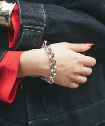 ボリュームアズキチェーンブレスレット