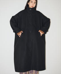 Libra Cue | ハイネックボリュームロングコート(その他アウター)