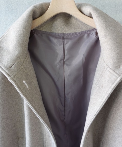 Libra Cue（リブラ キュー）の「ハイネックボリュームロングコート（その他アウター・レディース・ブラック/ベージュ・FREE）」の11枚目の写真