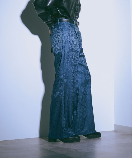 Ellno Loset(エルノロゼット)の「ジャガードパンツ/セットアップ対応(その他パンツ・メンズ・ブラック/ダークブルー・LARGE/SMALL/MEDIUM)」の8枚目の写真
