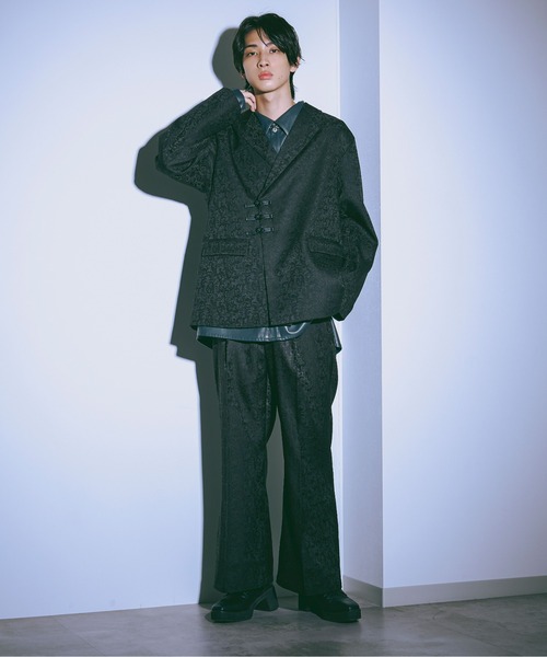 Ellno Loset(エルノロゼット)の「ジャガードパンツ/セットアップ対応(その他パンツ・メンズ・ブラック/ダークブルー・LARGE/SMALL/MEDIUM)」の5枚目の写真
