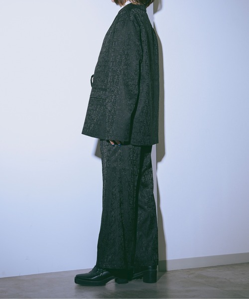 Ellno Loset(エルノロゼット)の「ジャガードパンツ/セットアップ対応(その他パンツ・メンズ・ブラック/ダークブルー・LARGE/SMALL/MEDIUM)」の22枚目の写真