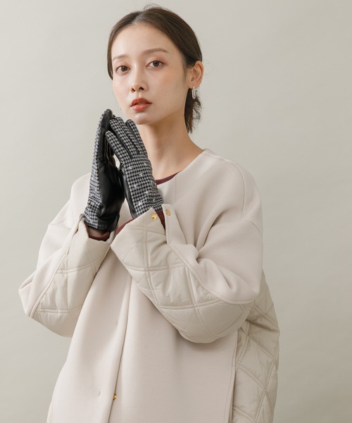 KATHARINE ROSS(キャサリンロス)の「【KATHARINE ROSS】星柄刺繍グローブ(手袋・レディース・ブラック/ブラウン・MEDIUM)」の17枚目の写真