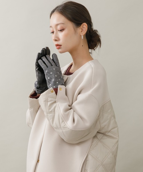 KATHARINE ROSS(キャサリンロス)の「【KATHARINE ROSS】星柄刺繍グローブ(手袋・レディース・ブラック/ブラウン・MEDIUM)」の16枚目の写真
